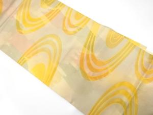 流水模様織り出し　名古屋帯